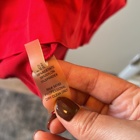 Calvin Klein Ruby Red Formal Midi Dress - Picture 8 of 8